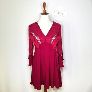 SFERA COLLECTION Red Dress See Trough Back SZ S